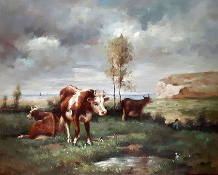 2083-T2 | 50cm x 61cm | vaches 